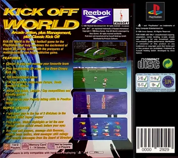 Kick Off World (GE) box cover back